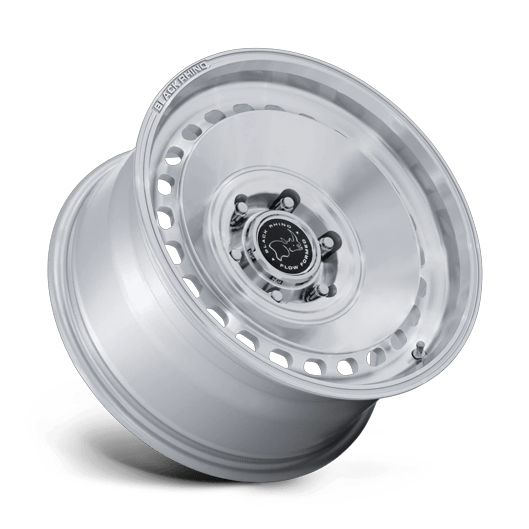 Black Rhino Hard Alloys BR036 BASIN 17x8.5 Gloss Silver W/ Machined Face 6x135 25mm