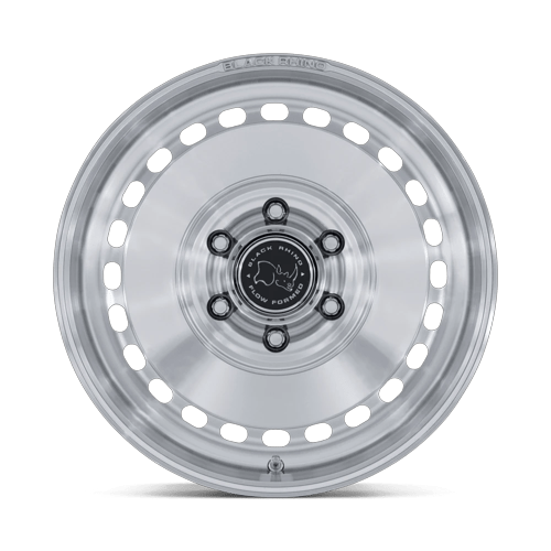 Black Rhino Hard Alloys BR036 BASIN 17x8.5 Gloss Silver W/ Machined Face 6x135 0mm