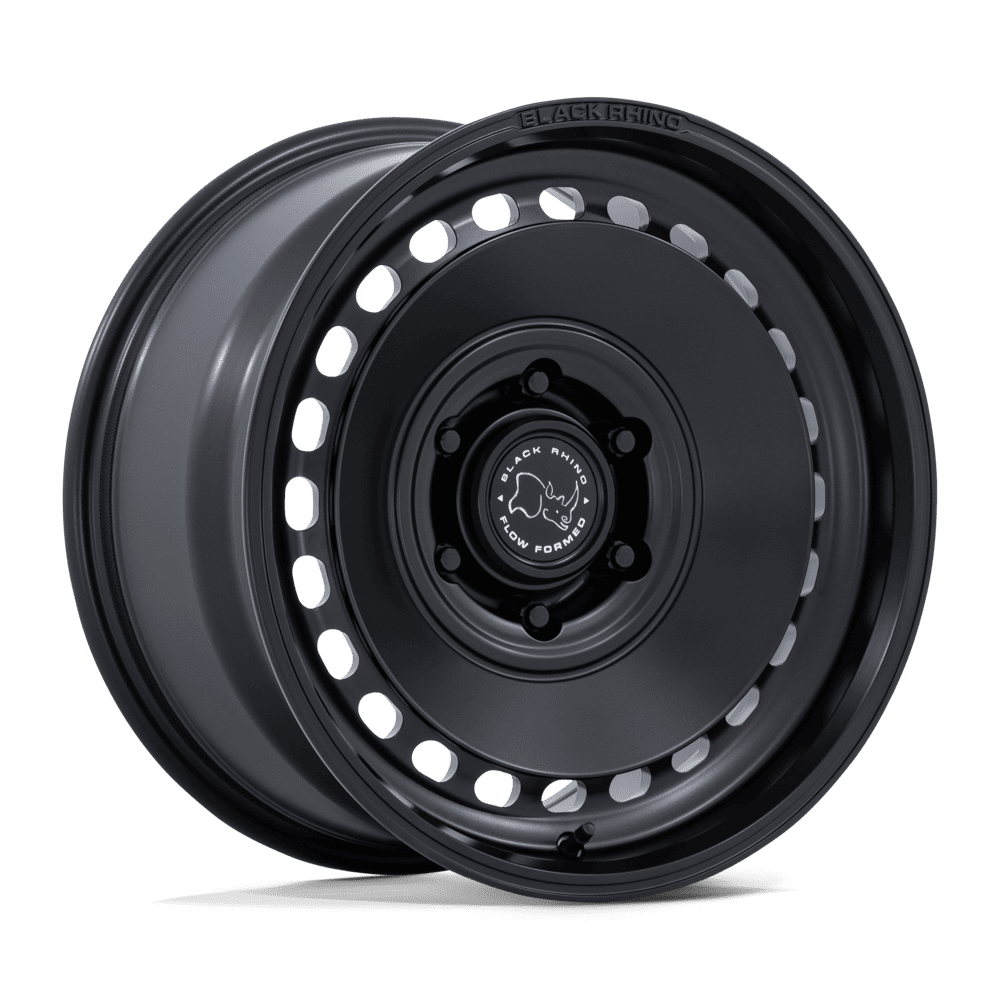 Black Rhino Hard Alloys BR036 BASIN 17x8.5 Matte Black 6x135 25mm