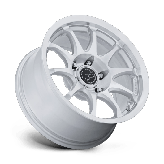 Black Rhino Hard Alloys BR038 RONIN 17x8.5 Gloss Silver W/ Machined Face 6x135 0mm