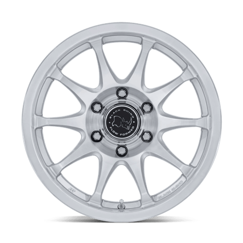 Black Rhino Hard Alloys BR038 RONIN 17x8.5 Gloss Silver W/ Machined Face 6x135 0mm