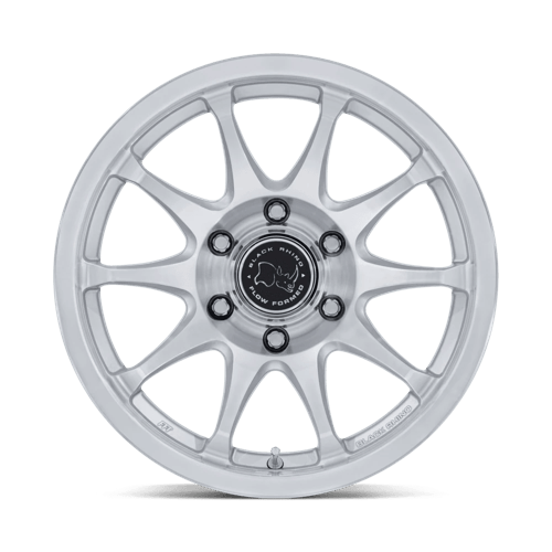 Black Rhino Hard Alloys BR038 RONIN 17x8.5 Gloss Silver W/ Machined Face 6x135 25mm