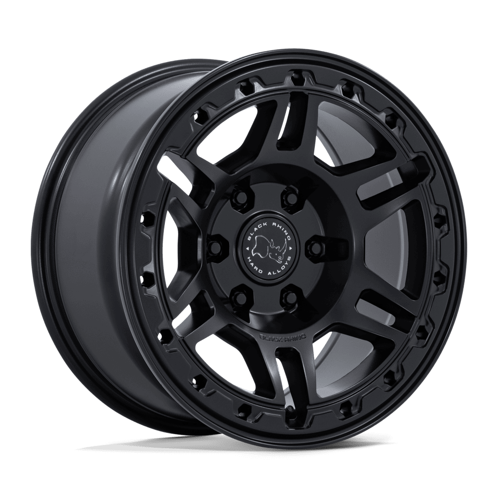 Black Rhino Hard Alloys BR039 VANGUARD 17x8 Matte Black 6x135 32mm