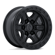 Black Rhino Hard Alloys BR200 ECHO TRAIL LOCK BEADLOCK 17x8.5 Matte Black 6x135 0mm