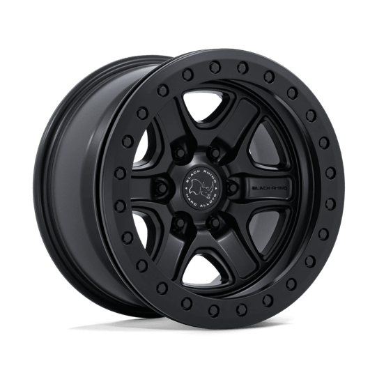 Black Rhino Hard Alloys BR200 ECHO TRAIL LOCK BEADLOCK 17x8.5 Matte Black 6x135 25mm