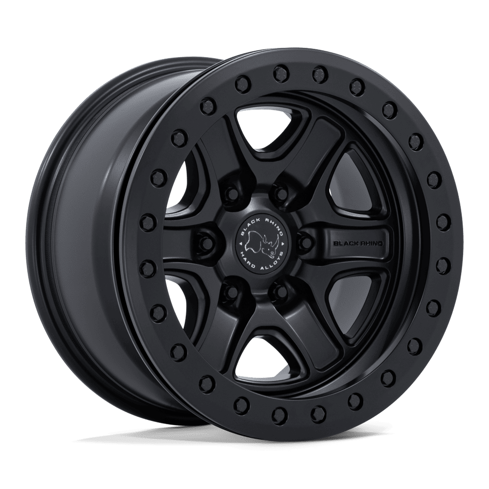 Black Rhino Hard Alloys BR200 ECHO TRAIL LOCK BEADLOCK 17x8.5 Matte Black 6x135 0mm