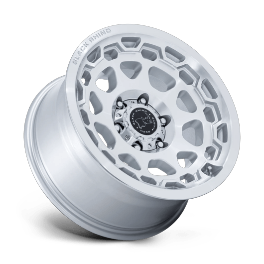 Black Rhino Hard Alloys BR026 CONGO 17x8.5 Gloss Silver W/ Machined Face 6x135 25mm