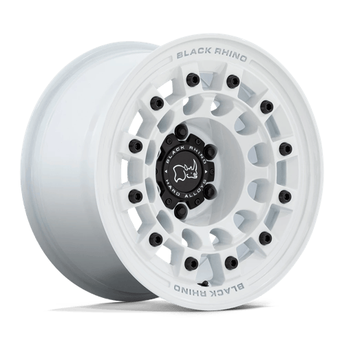 Black Rhino Hard Alloys FUJI 17x8 Gloss White 5x114.3 30mm