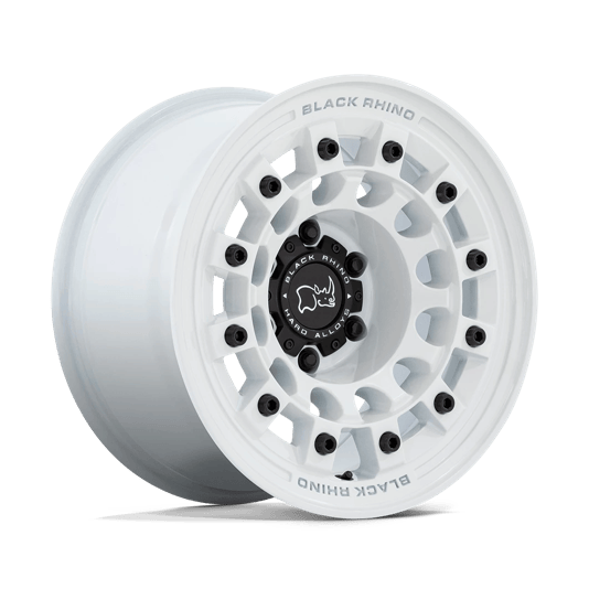 Black Rhino Hard Alloys FUJI 17x8 Gloss White 5x114.3 30mm