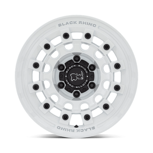 Black Rhino Hard Alloys FUJI 17x8 Gloss White 5x114.3 30mm