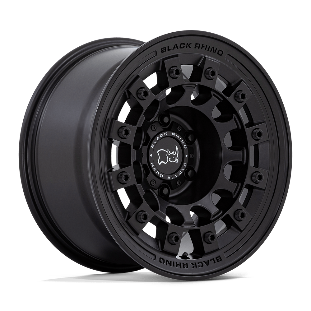 Black Rhino Hard Alloys FUJI 17x8 Matte Black 5x114.3 30mm
