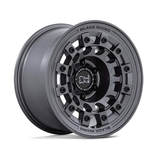 Black Rhino Hard Alloys FUJI 17x8 Matte Gunmetal 5x114.3 30mm