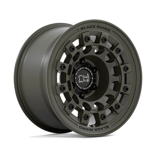 Black Rhino Hard Alloys FUJI 17x8 Olive Drab Green 5x114.3 30mm