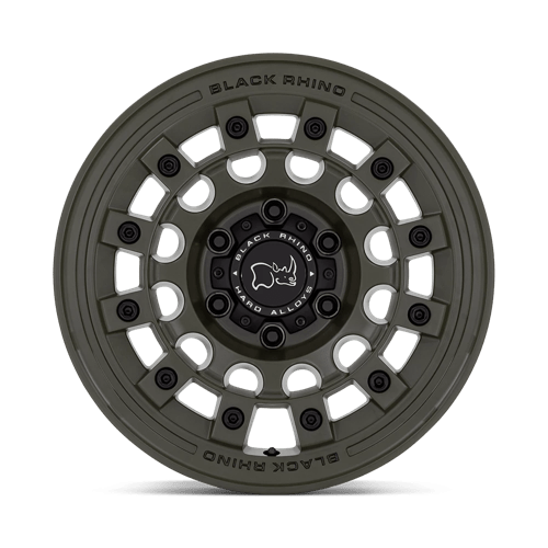 Black Rhino Hard Alloys FUJI 17x8 Olive Drab Green 5x114.3 30mm