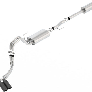 Borla 15-17 F-150 2.7L/ 3.5L EcoBoost/ 5.0L V8 4in. Tip Side Exit S-type Exhaust Black Chrome