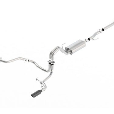 Borla 15-17 Ford F-150 2.7L/ 3.5L EcoBoost/ 5.0L V8 Rear Exit S-Type Catback Exhaust Black Chrome