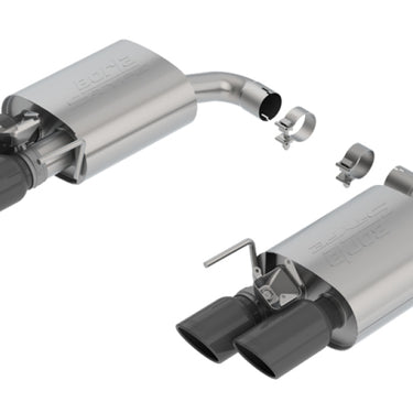 Borla 18-19 Ford Mustang GT 5.0L AT/MT 2.5in S-Type Axle Back Exhaust w/ Valves - Black Chrome Tips