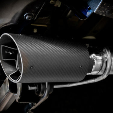 Borla 21-23 Ford Raptor 3in Tail Pipe Kit 4.5in Tip - Carbon Fiber Black Anodized