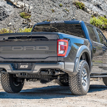 Borla 21-23 Ford Raptor 3in Tail Pipe Kit 4.5in Tip - Carbon Fiber Black Anodized