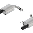 Borla Atak S Rear Section 15-17 Ford Mustang GT 5.0L V8 MT/AT 2.5in pipe 4in tip (Black Chrome)