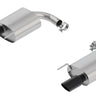 Borla Atak S Rear Section 15-17 Ford Mustang GT 5.0L V8 MT/AT 2.5in pipe 4in tip (Black Chrome)