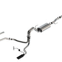 Borla F-150 2021 2.7L/3.5L 4dr CC SB EC STB Lar/KingR/Plnm/LTD 3/2.25 SRE CB Touring BLK CHR Tips