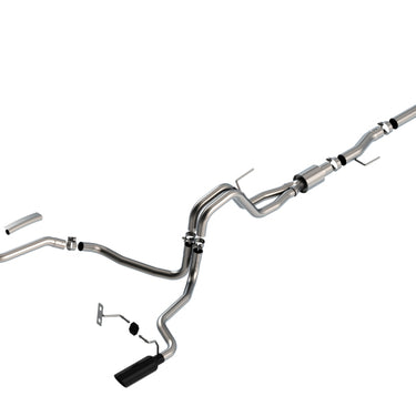 Borla F-150 2021 5.0L 4dr CC SB EC STB Lariat/KR/Pltnm/LTD 3/2.25 SRE Cat-Back S-Type Black CHR Tips