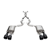 CORSA 21292CFBLK black carbon-fiber-tip active-valve cat-back exhaust for 2020-2022 Ford Mustang Shelby GT500
