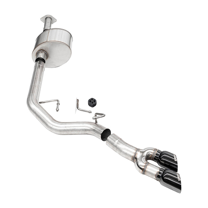 CORSA 21330BLK black-tip front-of-tire cat-back exhaust for 2015-2020 Ford F-150 5.0L 141-inch wheelbase