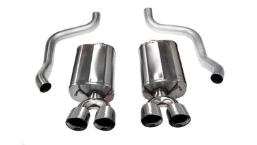 Corsa 2005-2010 Ford Mustang Shelby GT500 5.4L V8 Black Sport Axle-Back Exhaust