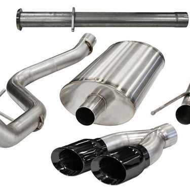 Corsa 2011-2014 Ford F-150 Raptor 6.2L V8 145in Wheelbase Black Xtreme Cat-Back Exhaust