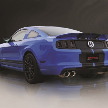 Corsa 2013-2014 Ford Mustang Shelby GT500 5.8L V8 Polished Sport Axle-Back Exhaust