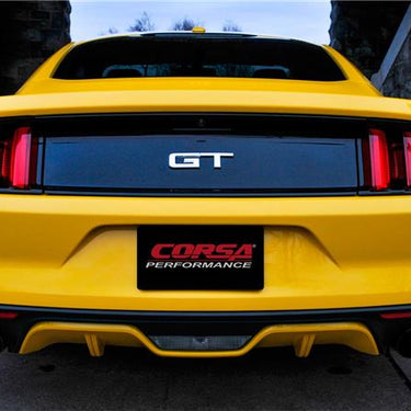 Corsa 2015-2017 Ford Mustang GT Fastback 5.0 3in Xtreme Cat Back Exhaust w/ Dual Black 4.5in Tips