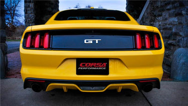 Corsa 2015-2017 Ford Mustang GT Fastback 5.0 3in Xtreme Cat Back Exhaust w/ Dual Black 4.5in Tips