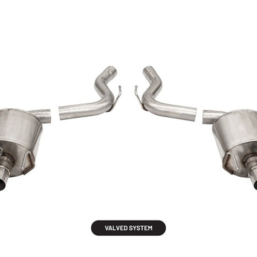 Corsa 2015-2020 Ford Mustang GT350/R 5.2L V8 Dual Rear Axle-Back- Stainless Dual Rear Exit
