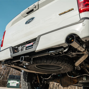 Corsa 2021-2025 Ford F-150 SuperCrew/5.5ft Bed 3.5L V6 Sport Cat-Back Dual Rear Exit-Black PVD