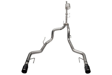 Corsa 2021-2025 Ford F-150 SuperCrew/5.5ft Bed 3.5L V6 Sport Cat-Back Dual Rear Exit-Black PVD