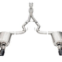 Corsa 2024-2025 Ford Mustang V8 5.0L 3in Cat-Back Exhaust System w/ Twin 4in Black Pro-Series Tips