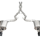 Corsa 24+ Ford Mustang Dark Horse 5.0L 3in Dual Rear Cat-Back w/Twin 4.5in Black PVD Slash Tips