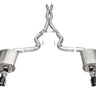 Corsa 24+ Ford Mustang Dark Horse 5.0L 3in Dual Rear Cat-Back w/Twin 4.5in Black PVD Slash Tips