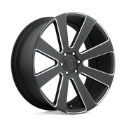 DUB 1PC S187 8-BALL 22x9.5 Matte Black Milled 6x135 30mm