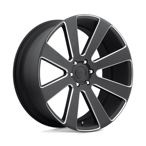 DUB 1PC S187 8-BALL 22x9.5 Matte Black Milled 6x135 30mm
