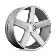 DUB 1PC S218 BALLER 22x9.5 Gloss Silver Brushed 6x135 30mm