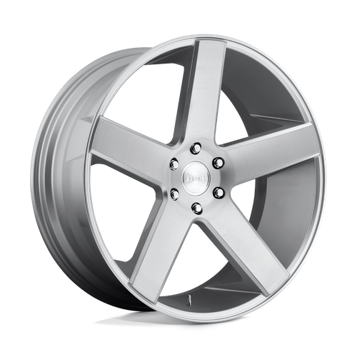 DUB 1PC S218 BALLER 22x9.5 Gloss Silver Brushed 6x135 30mm