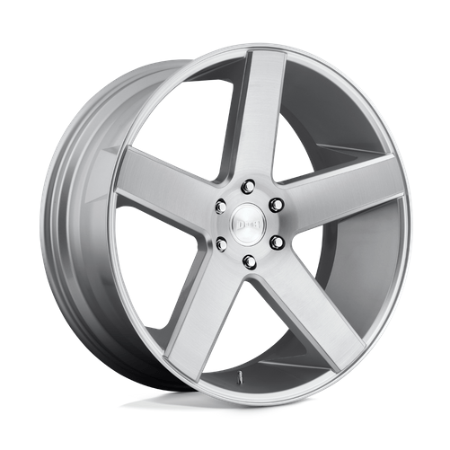 DUB 1PC S218 BALLER 22x9.5 Gloss Silver Brushed 6x135 30mm