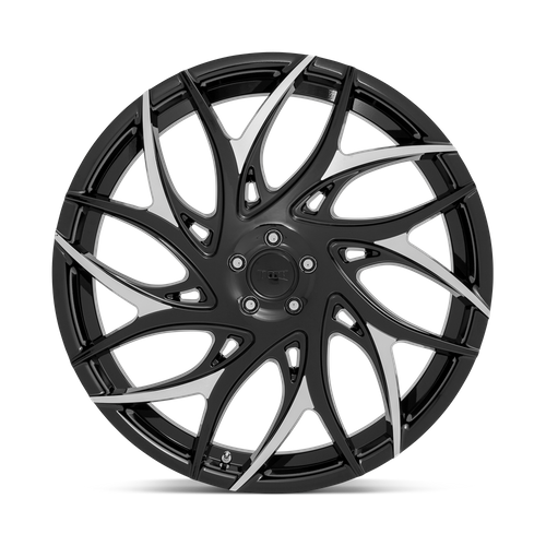 DUB 1PC S259 G.O.A.T. 20x9 Gloss Black W/ Machined Spokes 5x114.3 35mm