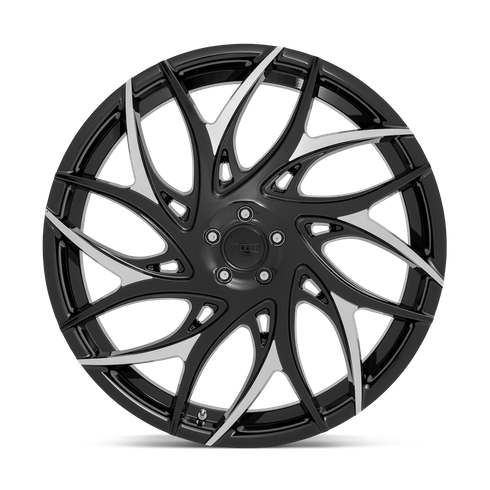 DUB 1PC S259 G.O.A.T. 20x9 Gloss Black W/ Machined Spokes 5x114.3 35mm