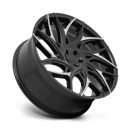 DUB 1PC S259 G.O.A.T. 20x9 Gloss Black W/ Machined Spokes 5x114.3 35mm