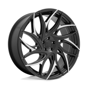 DUB 1PC S259 G.O.A.T. 20x9 Gloss Black W/ Machined Spokes 5x114.3 35mm