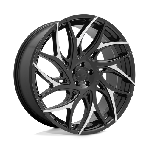 DUB 1PC S259 G.O.A.T. 20x9 Gloss Black W/ Machined Spokes 5x114.3 35mm